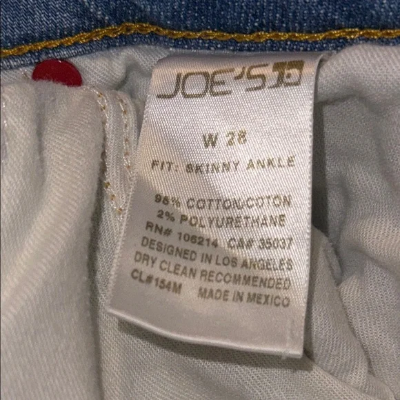 𝐉𝐎𝐄’𝐒 𝐒𝐊𝐈𝐍𝐍𝐘 𝐀𝐍𝐊𝐋𝐄 𝐃𝐈𝐒𝐓𝐑𝐄𝐒𝐒𝐄𝐃  𝐉𝐄𝐀𝐍𝐒 - Picture 4 of 4